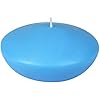 Zest Candle CFZ-089_8 24-Piece Floating Candle, 4", Turquoise
