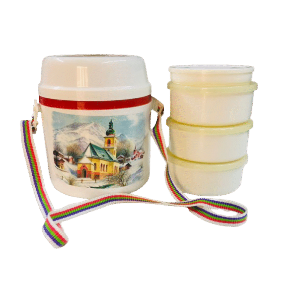 Leak Proof Insulated Tiffin Plastic Lunch Boxes, 1020ml