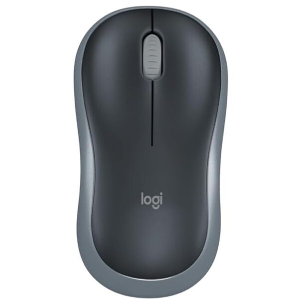 Logitech M186 Wireless Mouse, 2.4GHz with USB Mini Receiver, 12-Month Battery Life, 1000 DPI Optical Tracking, Ambidextrous, Compatible with PC, Mac, Laptop