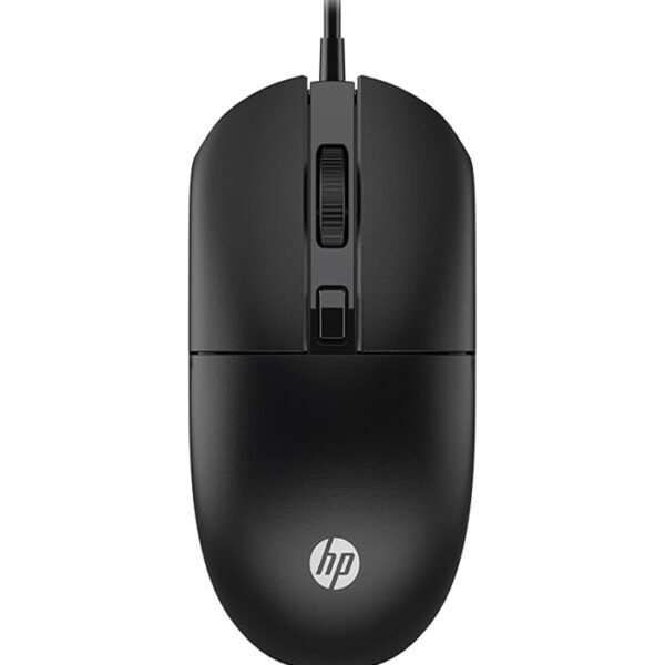 HP M070 Ergonomic Wired Mouse/ 1.5M USB Cable/Optical Engine/Accurate Positioning/ 1600 DPI with Adjustable DPI 1000-1200/3 Years Warranty