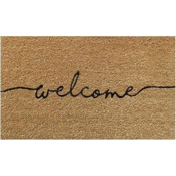 Mats Avenue Welcome Printed Large Entrance Coir Door Mat 45x75 CM for All Floors of Home Office and Institutions Warm Welcome Mat Multicolor Set of 1