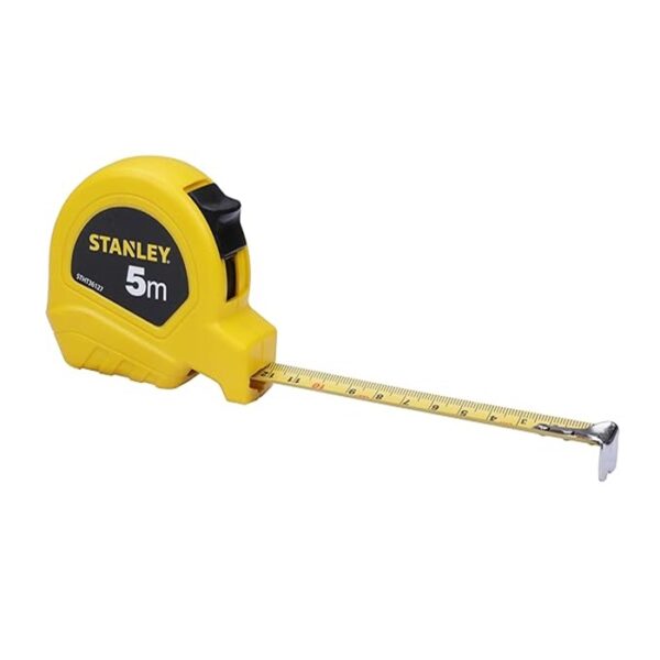 STANLEY STHT36127-812 5 Meter Plastic Short Measuring Tape for Home, DIY, Professional & Industrial Use, YELLOW & BLACK