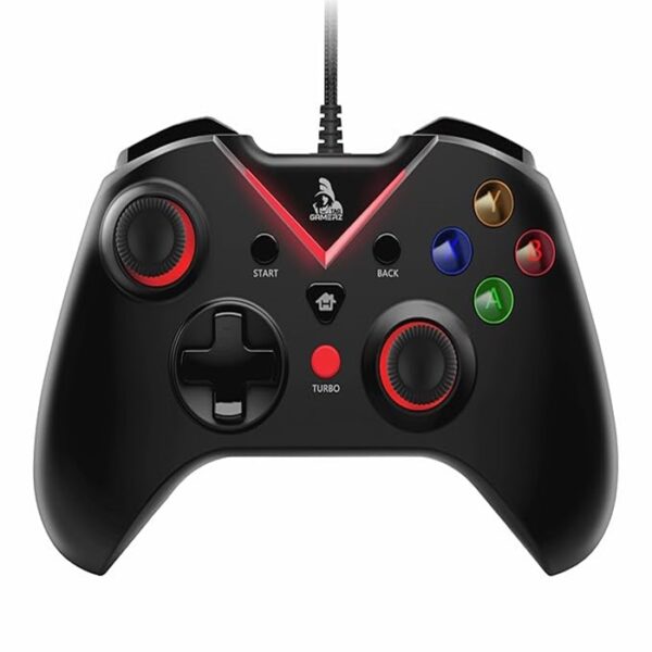 TAG Gamerz G1000 USB Wired Gamepad For PC/PS3, Pressure Sensitive Analog Triggers, Haptic feedback, Accurate Joystick, Game Controller With Ergonomic Design, Plug & Play Joypad, Supports Windows 10/11