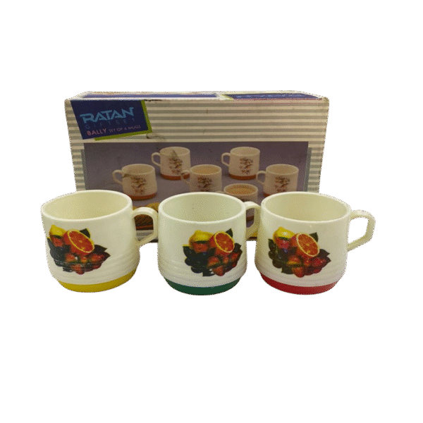 Lot Set of 6 RATAN Gift Set Mugs | Coffee cups