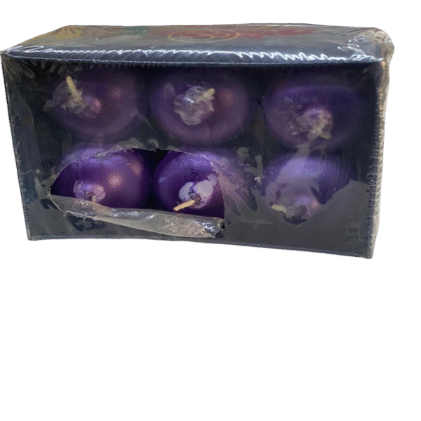 purple floating Light Candles