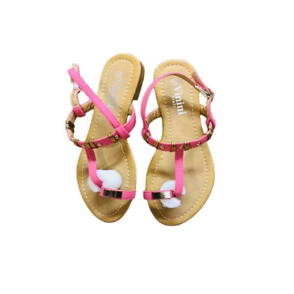 Girls Pink Easy Vinini Slippers